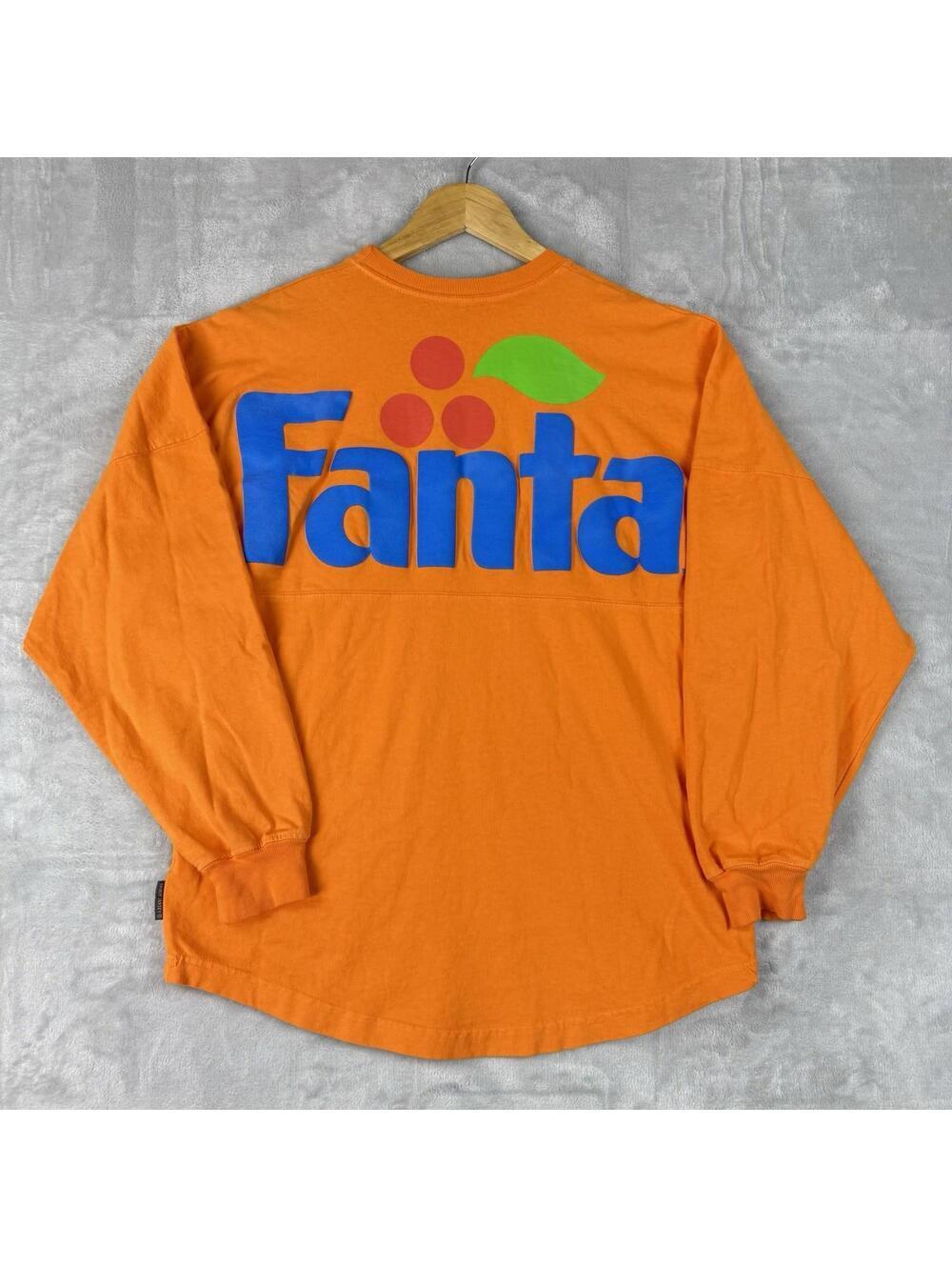 Coca-Cola Spirit Jersey Fanta Soda Graphic T-shirt Adult XS Orange Funny Rare!